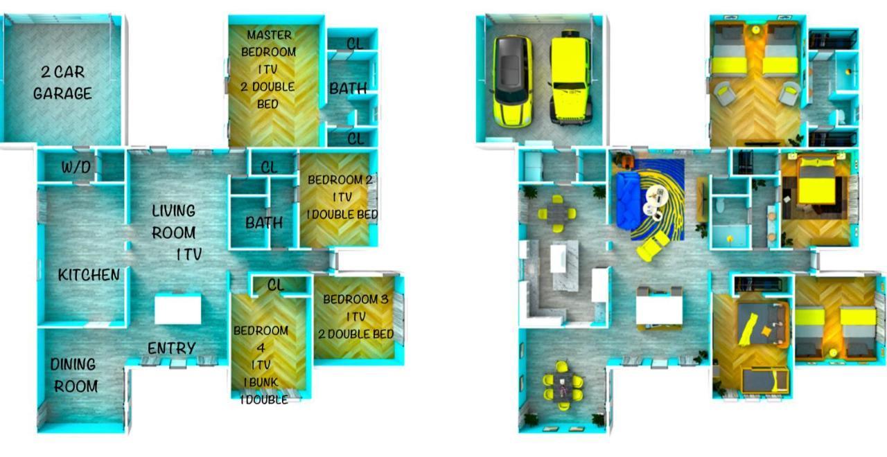 Pool House, 20 Minutes From Dt 4Bdr For 10 Guests - Winkleman Villa Houston Eksteriør billede